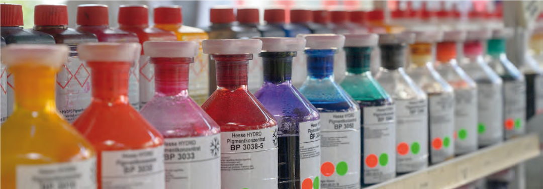 Die Lackfabrik vor Ort bei Nüßing