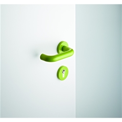 Hewi FH-Drückergarnitur, mit Rosette, rund, DIN Links-Rechts, PZ, Vierkant 9mm, Polyamid, 111R11.230, tiefschwarz, mit Stütznocken, Gleitlager, TS 38,1-48mm Nr. 111R11.230 90