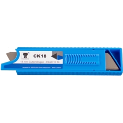 STAHLHÄRTER Cutterklingen 18mm (1 Stück = 10 Klingen) Nr. CK18