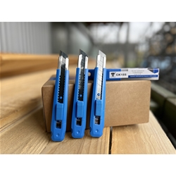 STAHLHÄRTER Cuttermesser-Set (3 x Cuttermesser CM18 + 3 x Klingen-Set CK18S) Nr. CM.SET