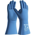 ATG® Chemikalienschutz-Handschuh MaxiChem® (76-730), blau/blau, EN 388 Cat. III, EN ISO 2140, EN ISO 374-1, EN ISO 374-5 Nr. 2386